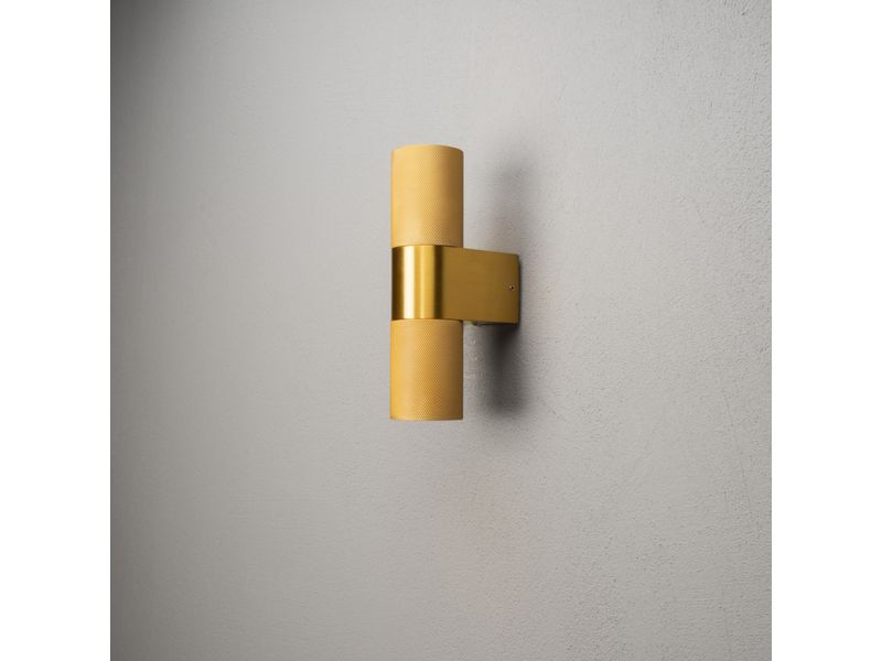 Konstsmide Wandleuchte Temi Up Down, 2 x GU10, 7W, Gold Aussenwandleuchte