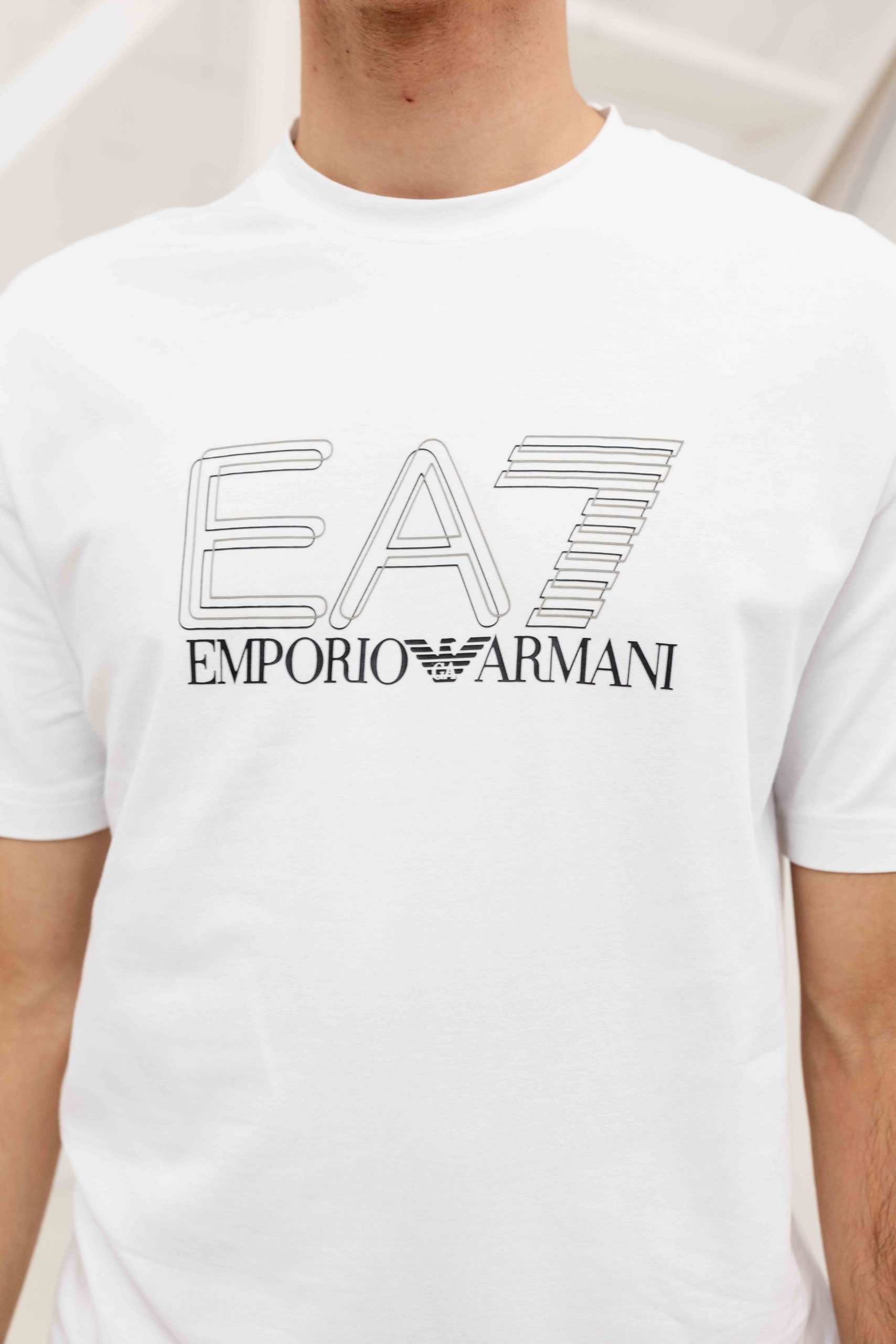 EA7 Emporio Armani 7M001308 T-Shirt Heren Wit