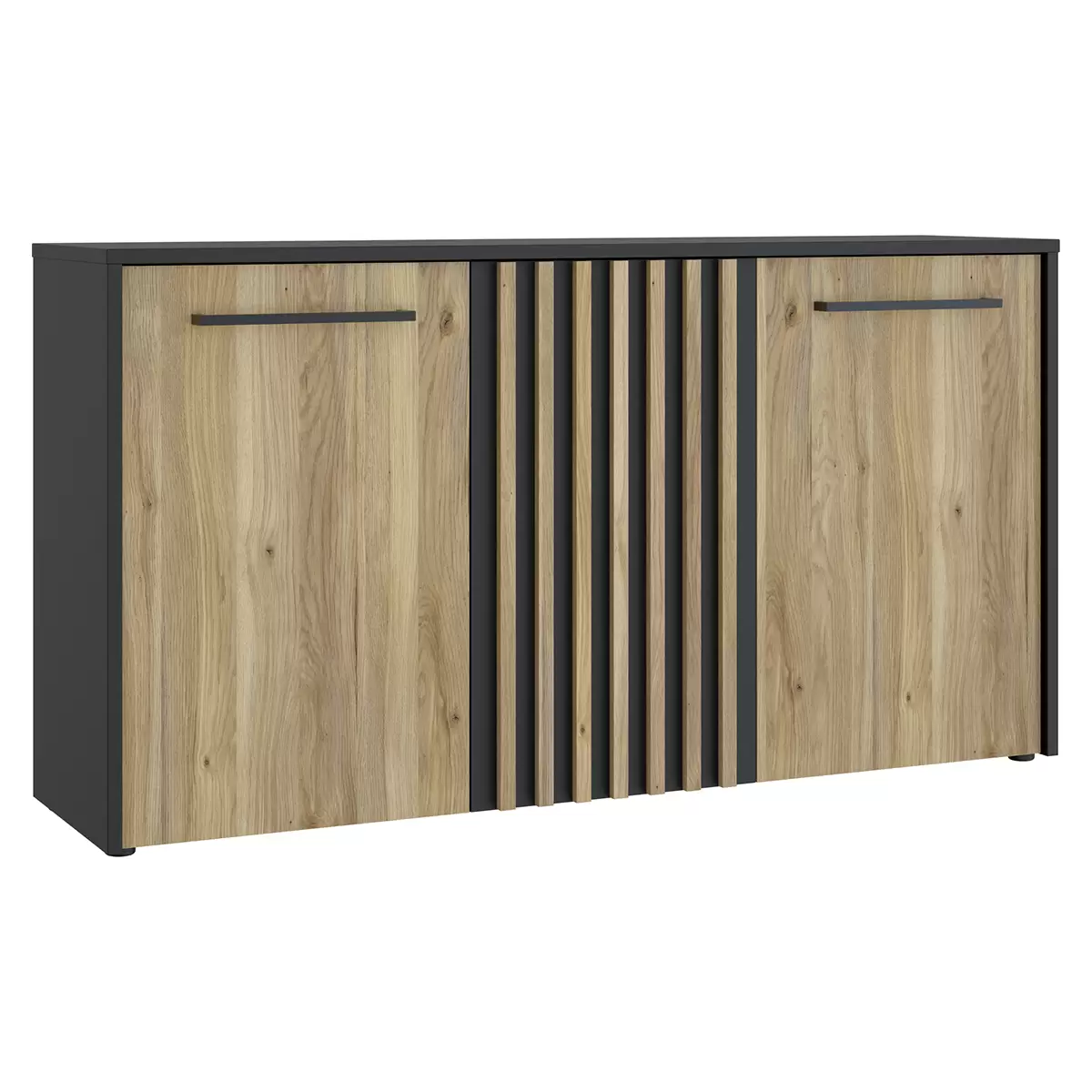 Sideboard Louisville Eiche,schwarz