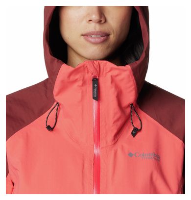Veste Imperméable Femme Columbia Mazama Trail Rose
