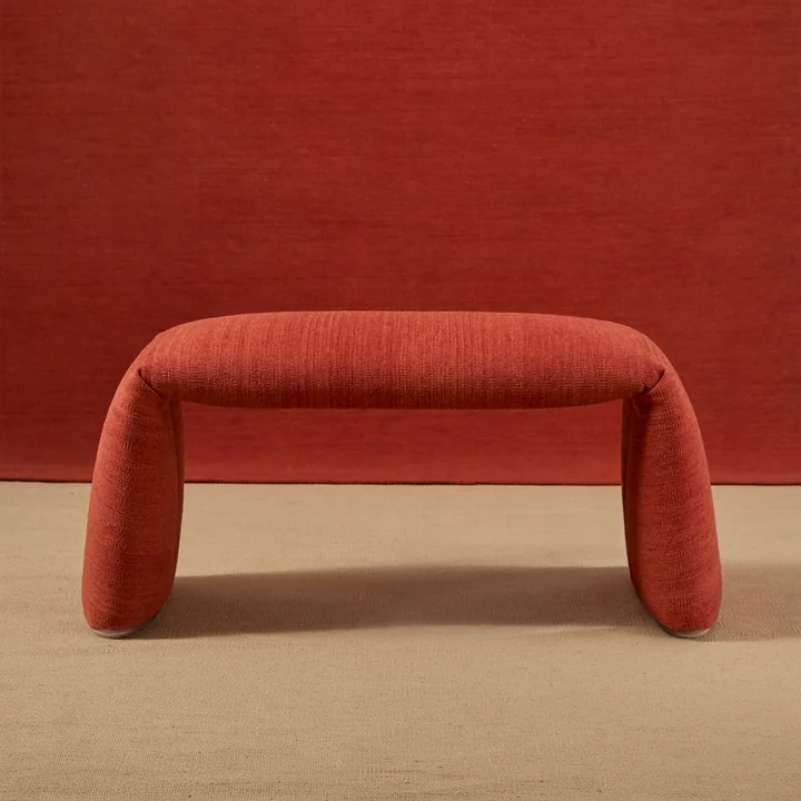 nanimarquina - Folded Bank, medium, 97 x 45 cm, karamell
