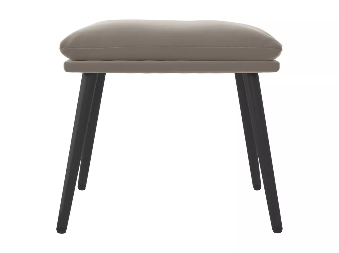 Repose-pied Gris clair 45x29,5x35 cm Velours