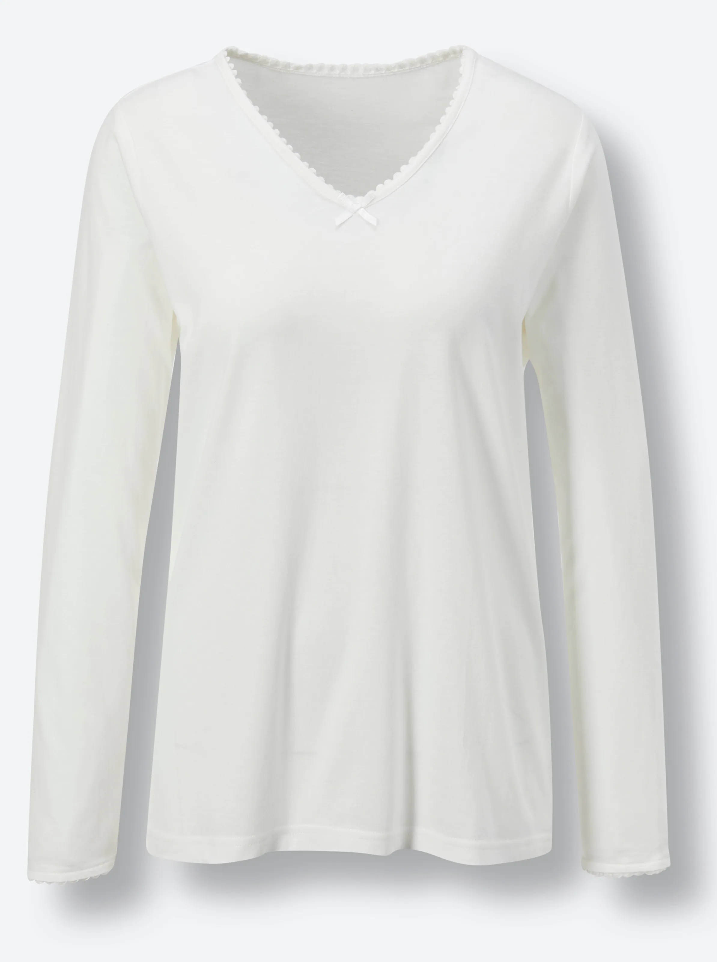 wäschepur Schlafanzug-Shirt in ecru