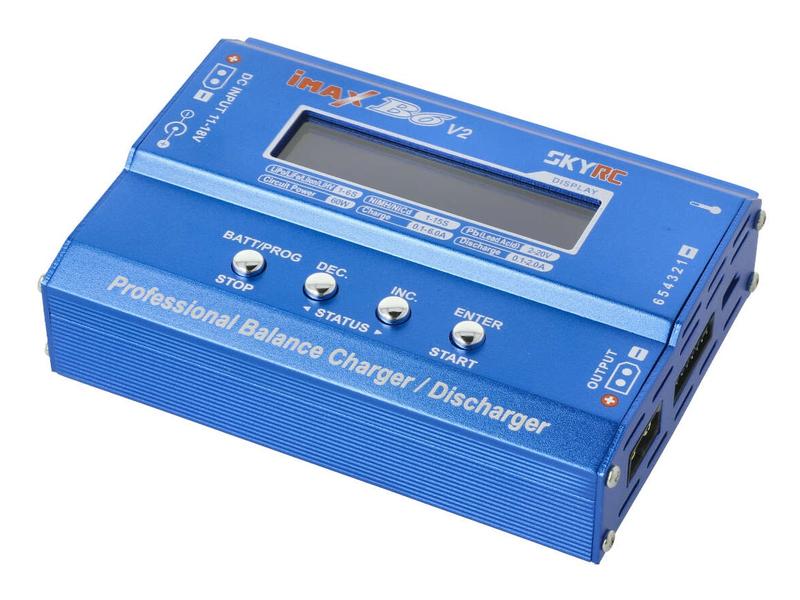 SKYRC Ladegerät iMax B6 V2 DC 1-6S, 60W DC Ladegerät für 1-6S LiPo Akkus