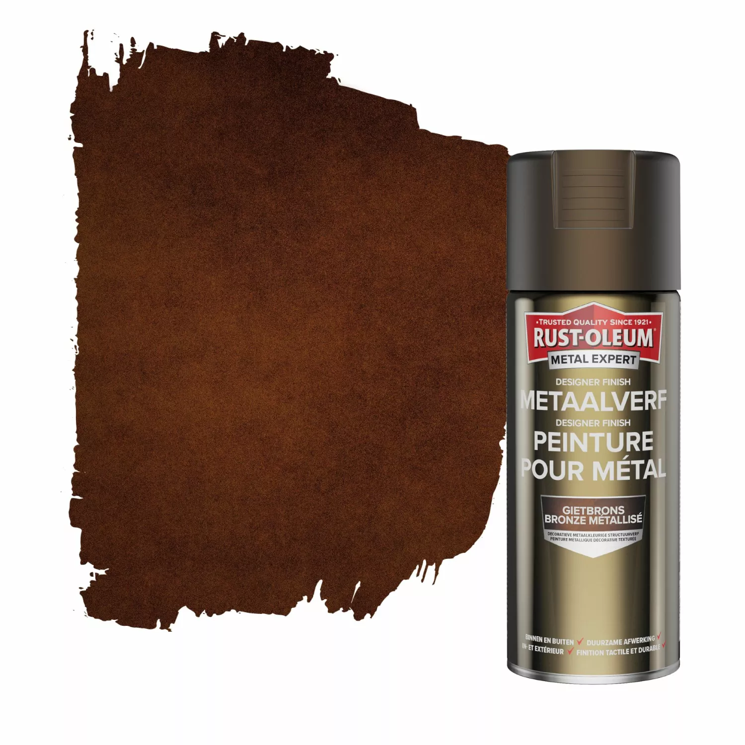 Rust-Oleum Designer Finish - gietbrons - 0,4L