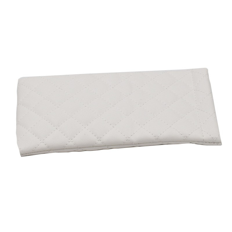 (19x9cm) Leder Brillenetui Brillen Tasche Aufbewahrung für Unterwegs - Weiss
