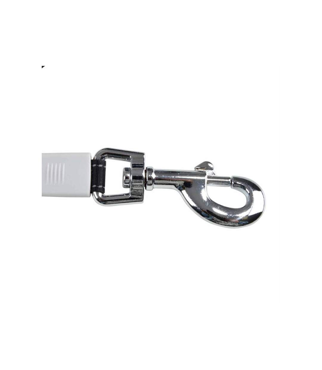 Paris Prix - Laisse Rétractable Chien résistante 16cm Blanc