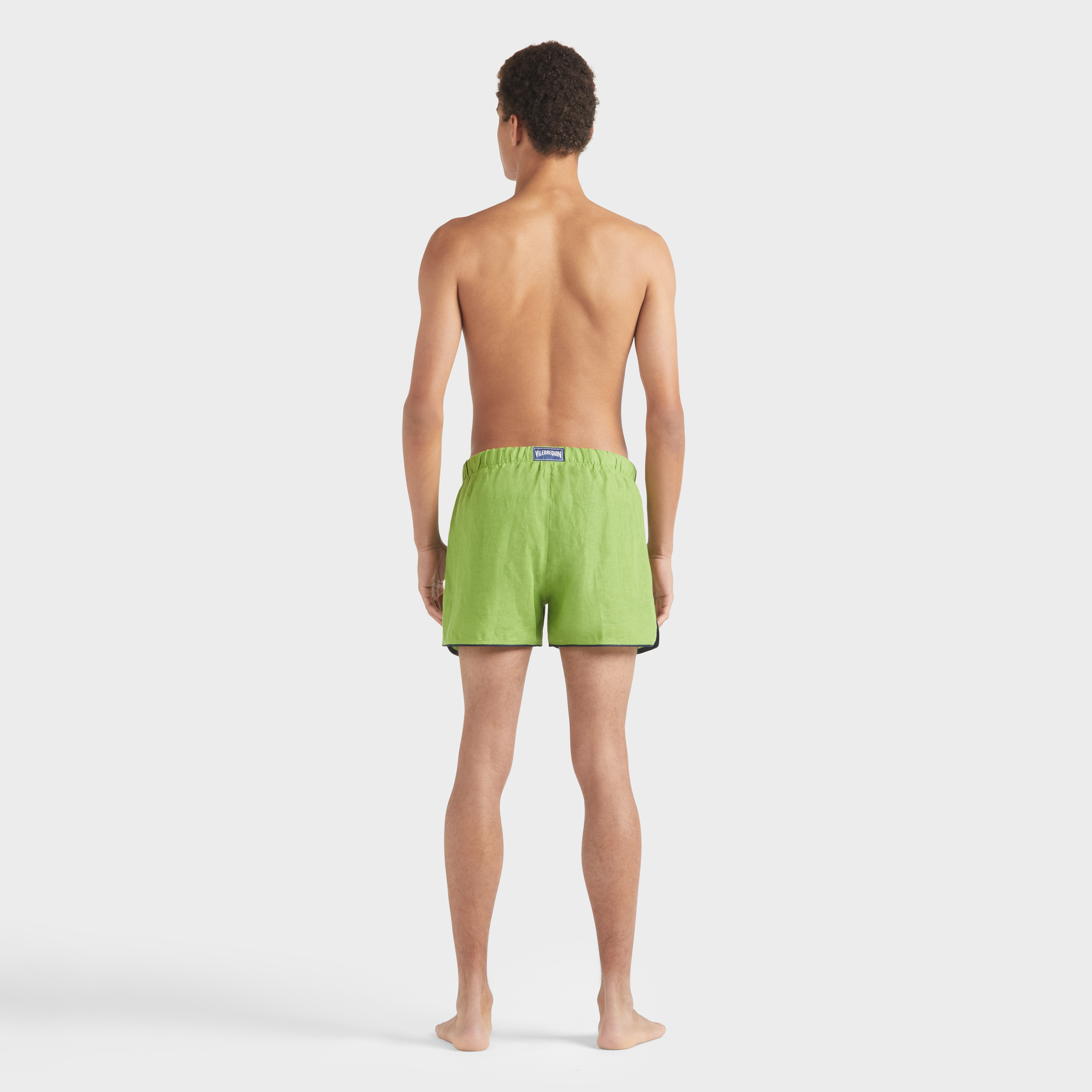 Maillot de bain en lin homme uni