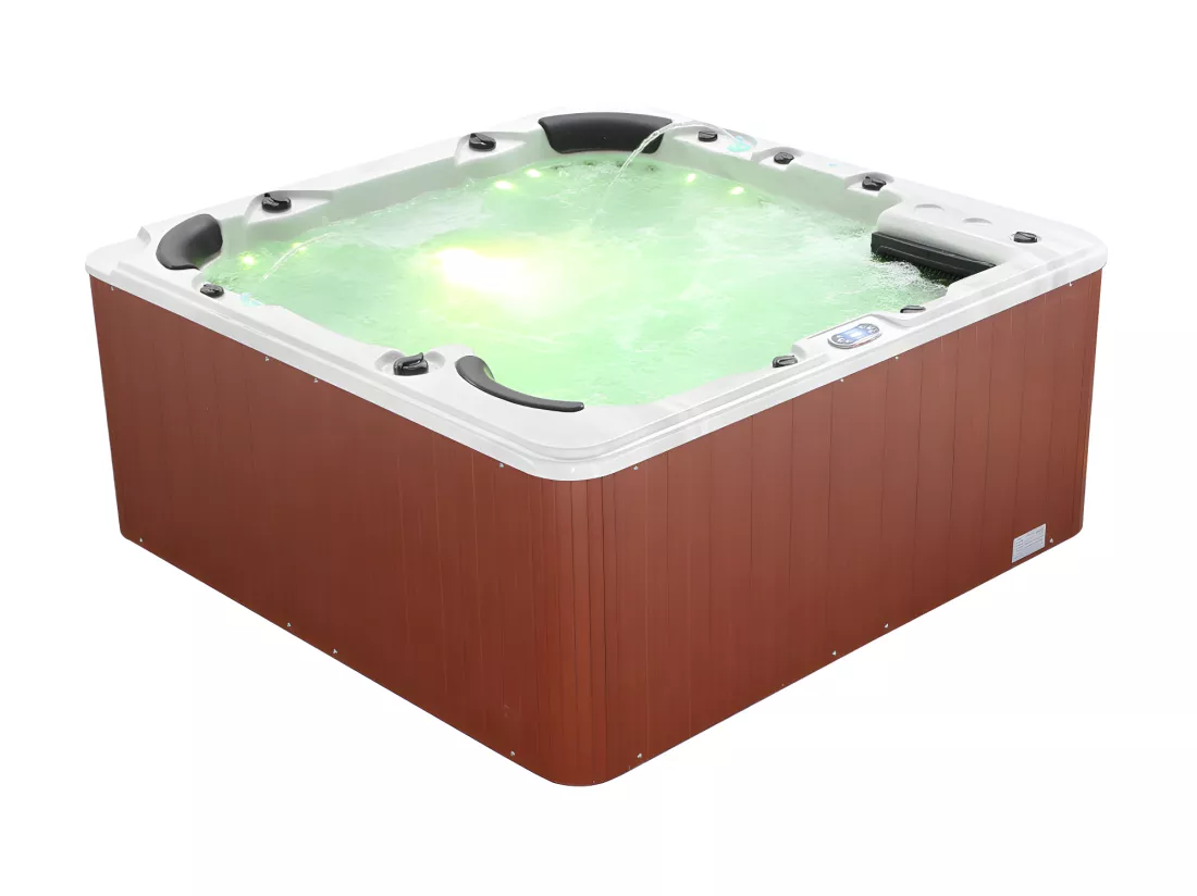 SPA 6 places blanc avec accessoires - Gamme prestige ULYSSE IV - 132 jets - l220 x L220 x H97 cm - Système Balboa