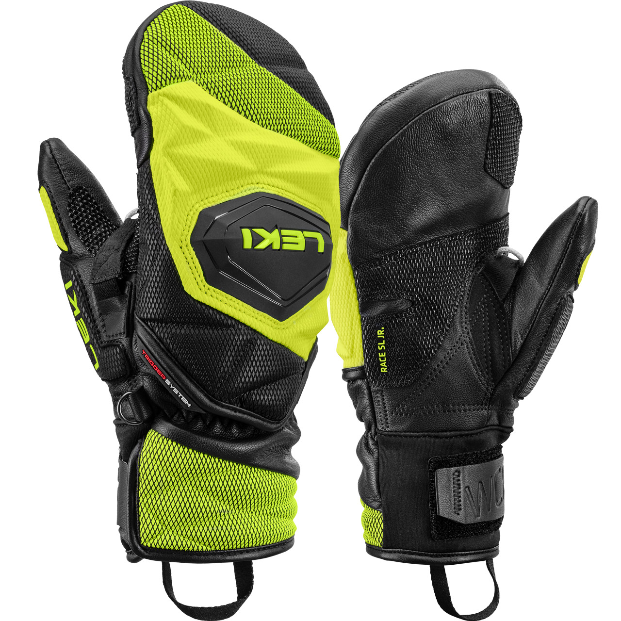 Leki Junior Fäustling WCR VENOM 3D black/ice lemon | Leki | L | Brands | XSPO-Fashion