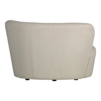 WOOOD fauteuil Stone crème bouclé stof met leuning rechts