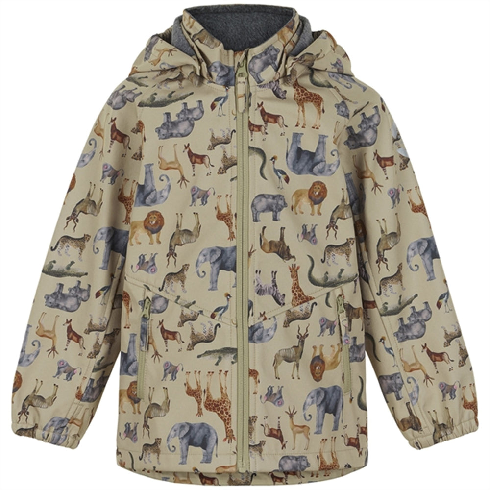 Softshell Jakke Olive Gray - Mikk-Line