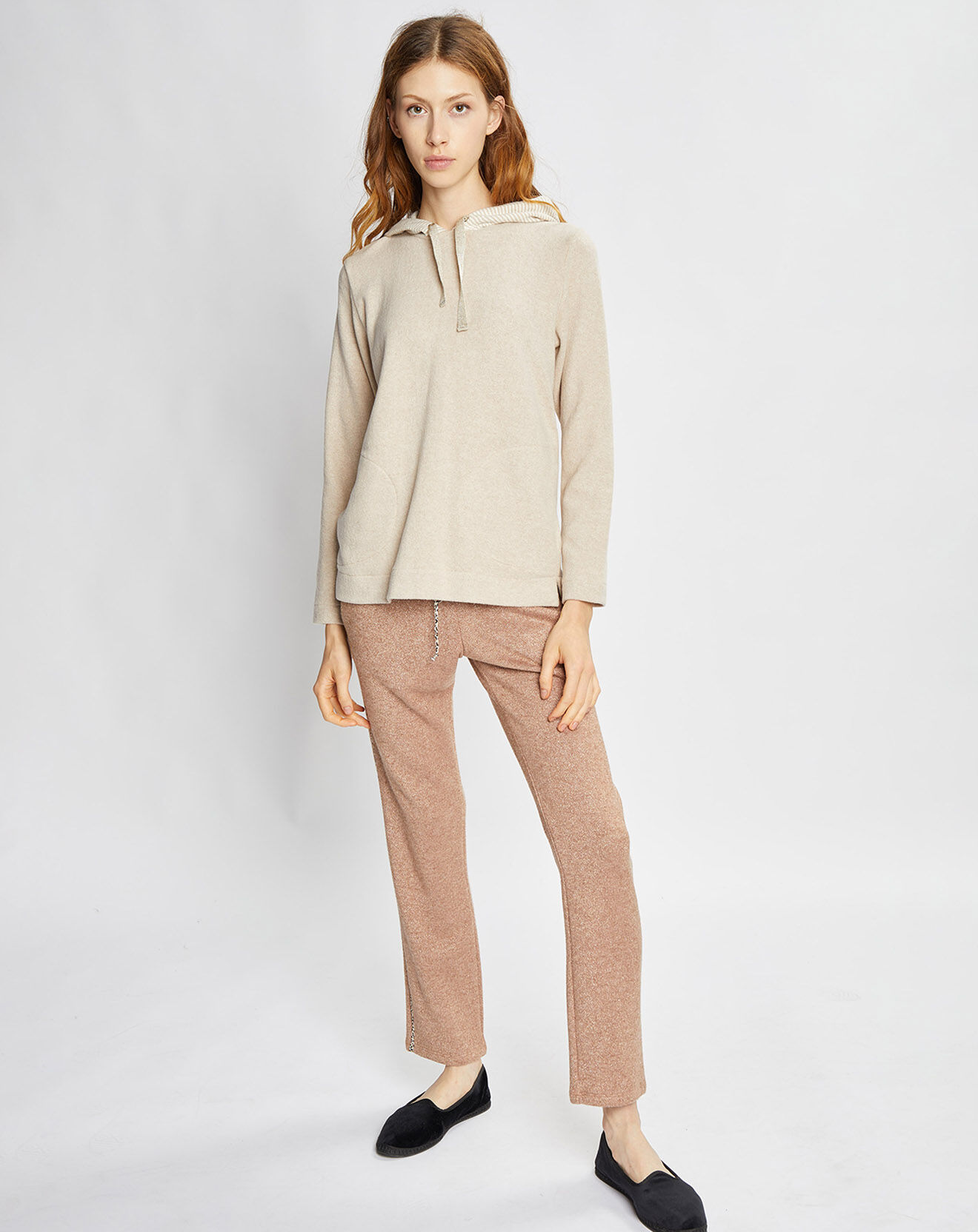 Le Chat Sweat Sweethome beige/blanc