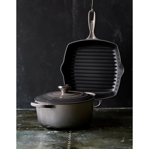 Le Creuset Signature Rund Støbejernsgryde, Flint, 6,7 L