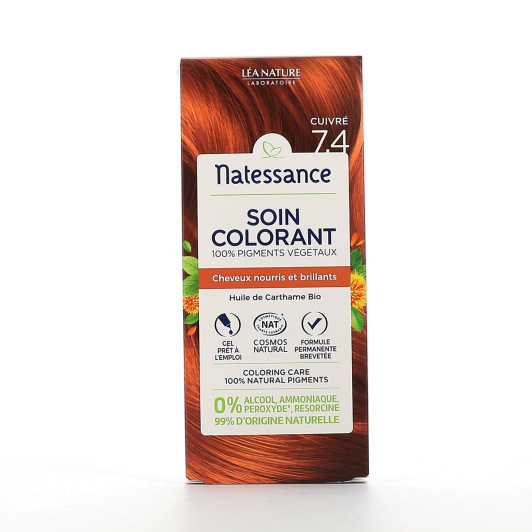 Soin colorant 100% pigments végétaux Natessance