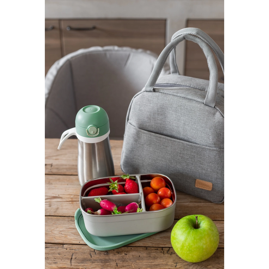 BEABA® Lunchbox aus Edelstahl - velvet grausalbeigrün