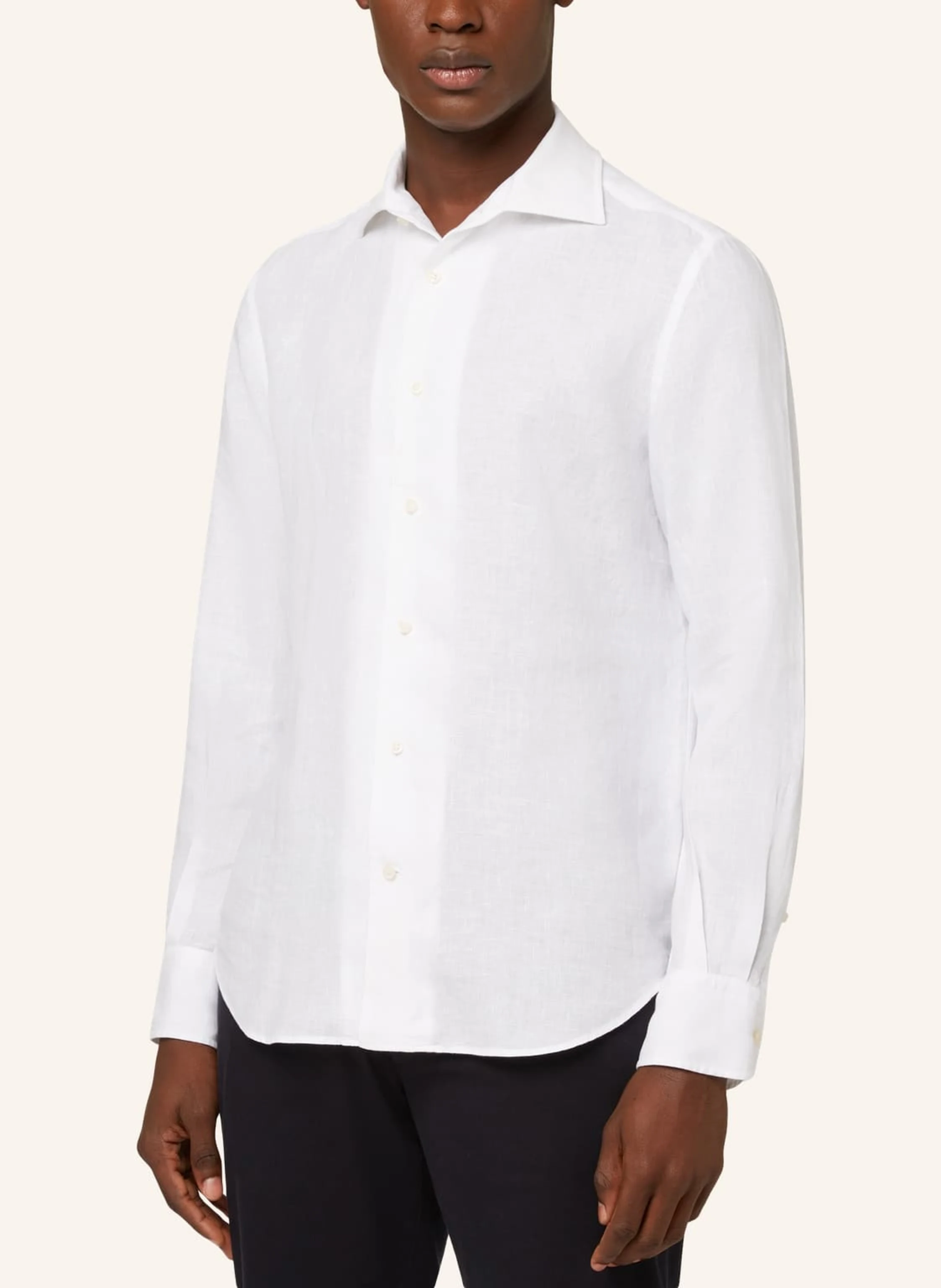 BOGGI MILANO Leinenhemd Regular Fit