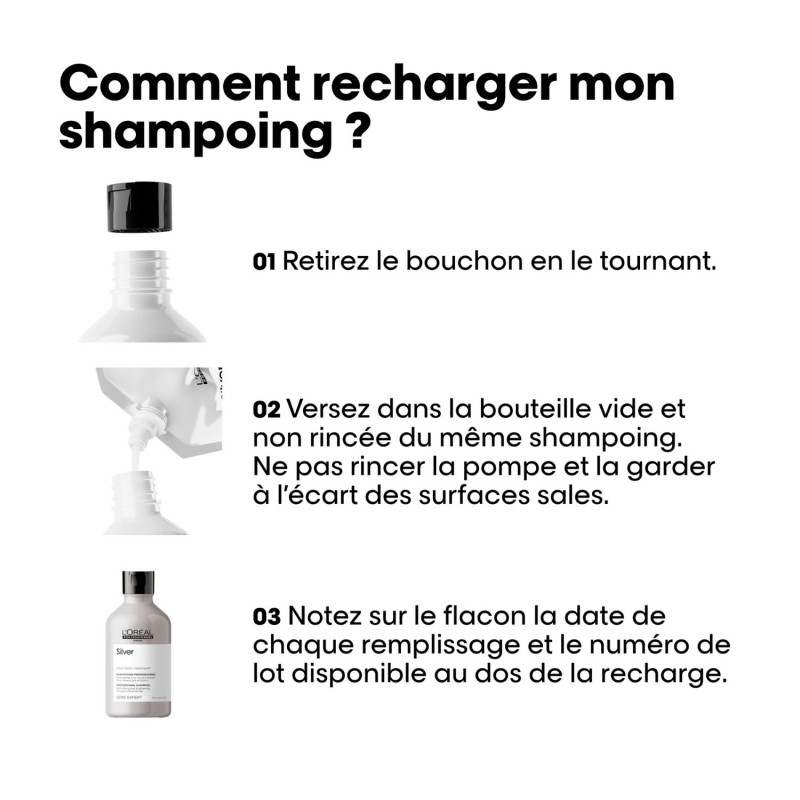 Recharge shampooing Silver L'Oréal Professionnel 500ml