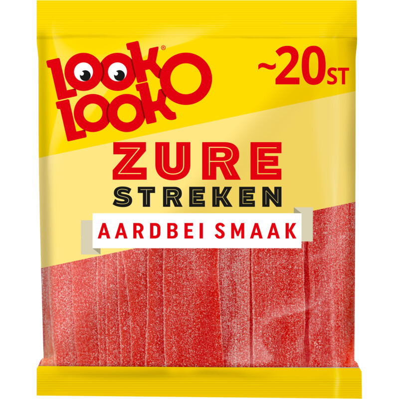 Look-O-Look Zure streken aardbei smaak value pack
