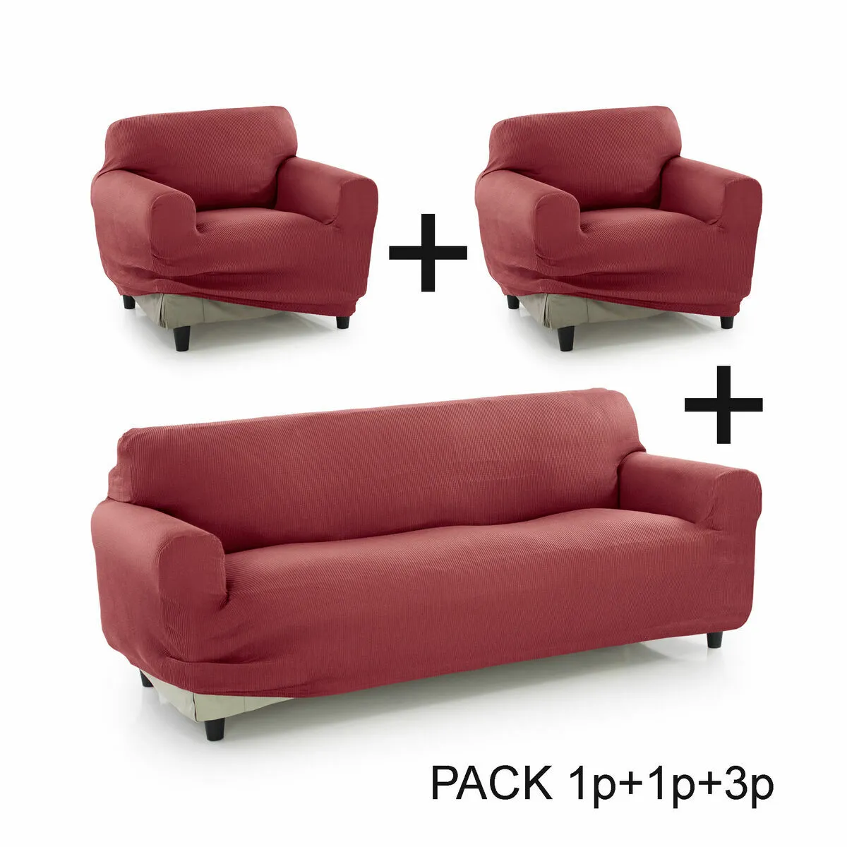 Sofakover Pocket Trio Romeo Fuchsia