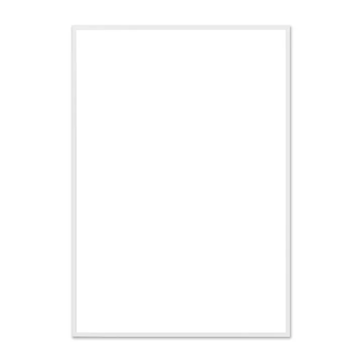 The Poster Club - Bilderrahmen Eiche weiss, Plexiglas, 70 x 100 cm