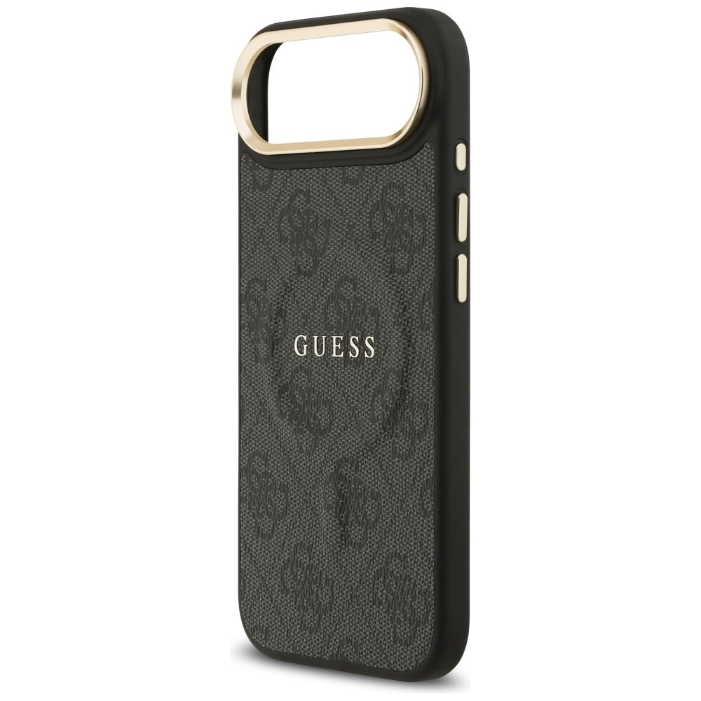 iPhone Air MagSafe Leder Hardcase Hülle Classic Logo (GUHMP17MP4MSEGCK) - Schwarz