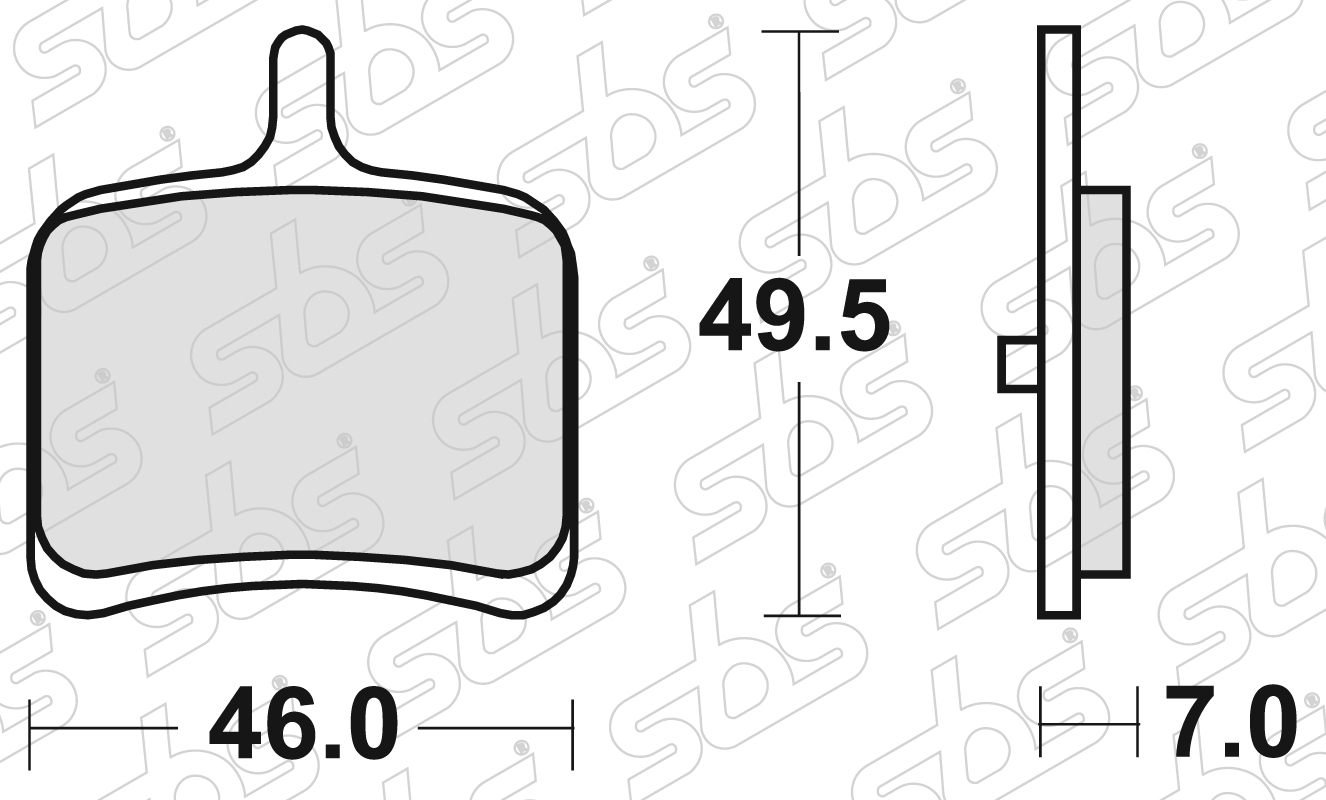 SBS - Plaquettes de frein 857 H.LS