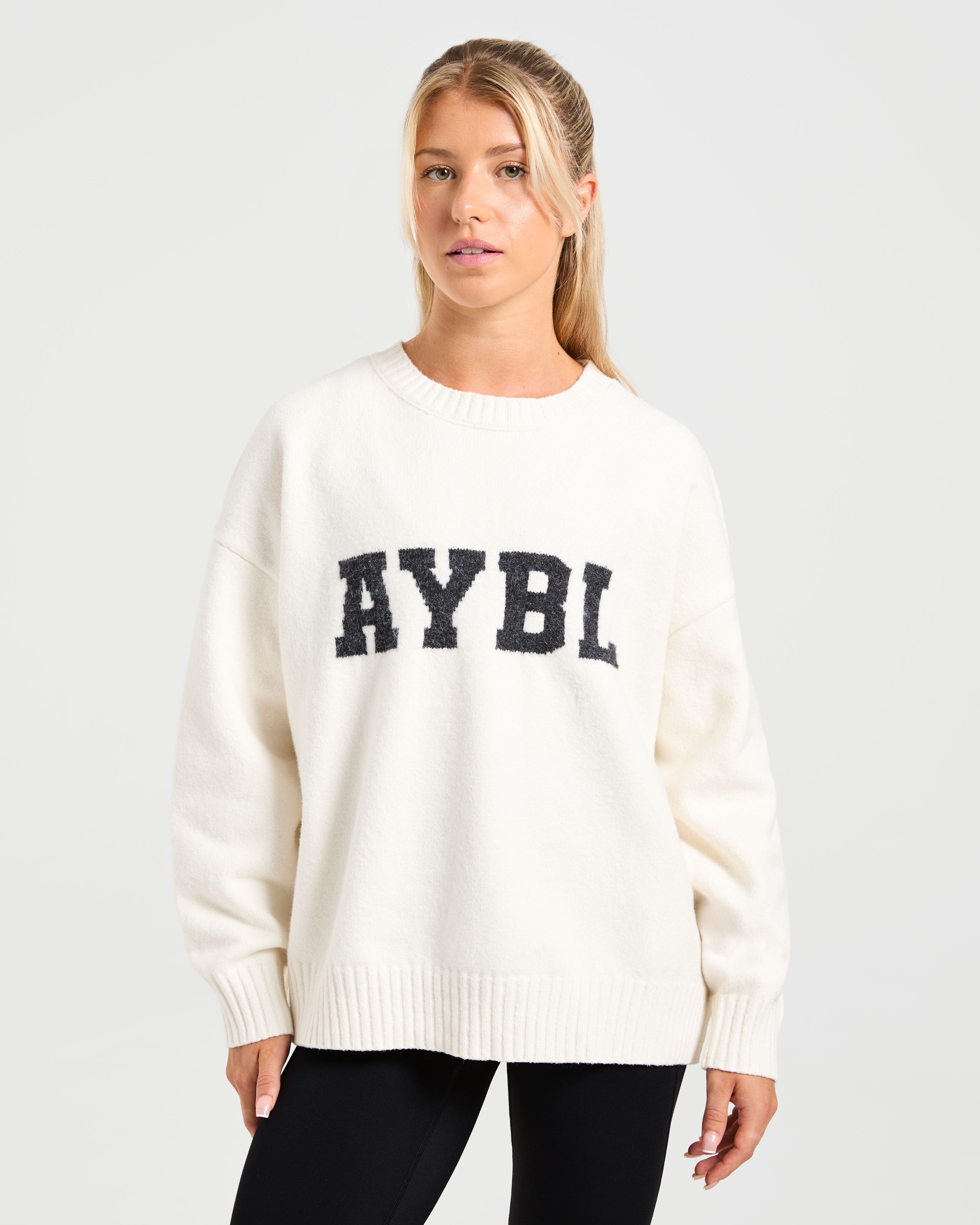 Varsity Oversized Knitted Sweater