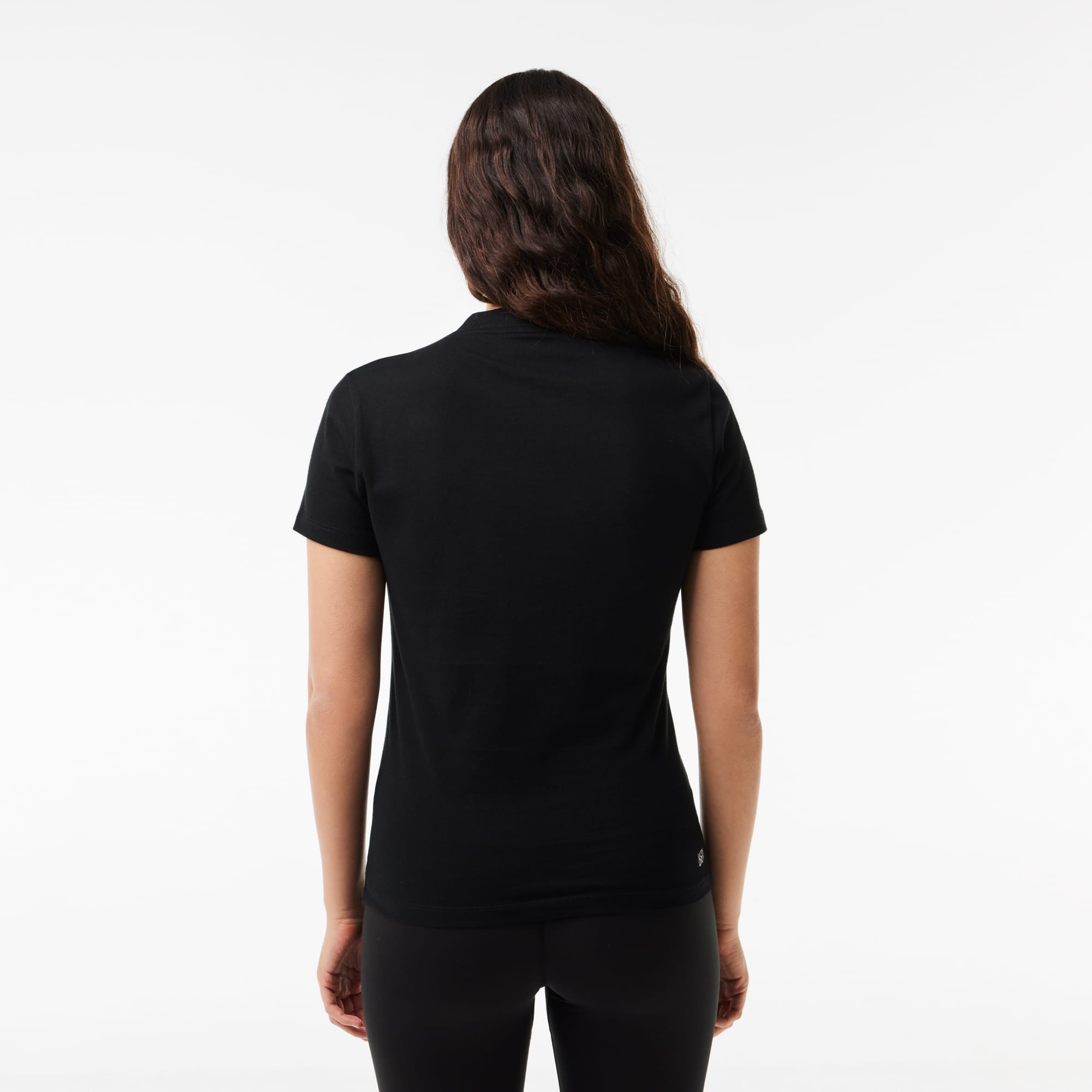 T-shirt jersey technique de coton biologique ultra-dry T-Shirts - Noir - Lacoste - Femme