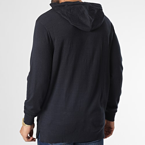 Pull A Capuche 2628 Bleu Marine