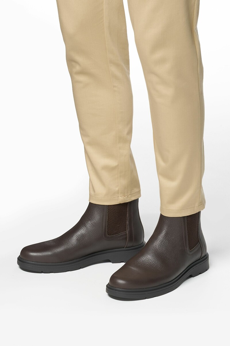GEOX<br>Botas Chelsea de couro deslumbrantes Spherica EC1