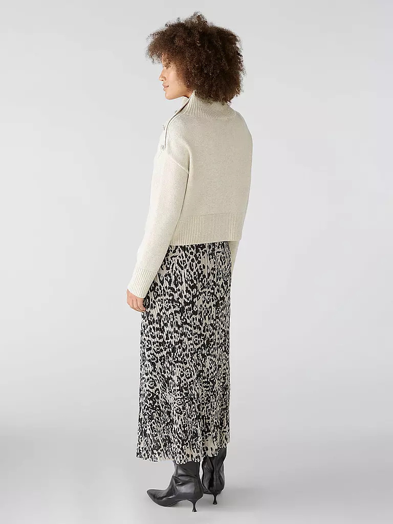 OUÍ Rollkragenpullover creme