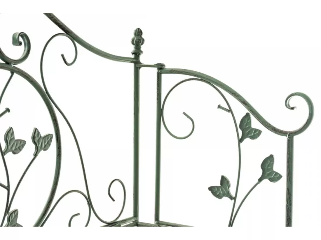 Étagères sur pied - Métal - 60 x 33 x 158cm - Vert antique - Arona