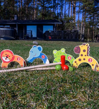 TACTIC Spiele - Holz - Krocket m. Tiere - Active Play