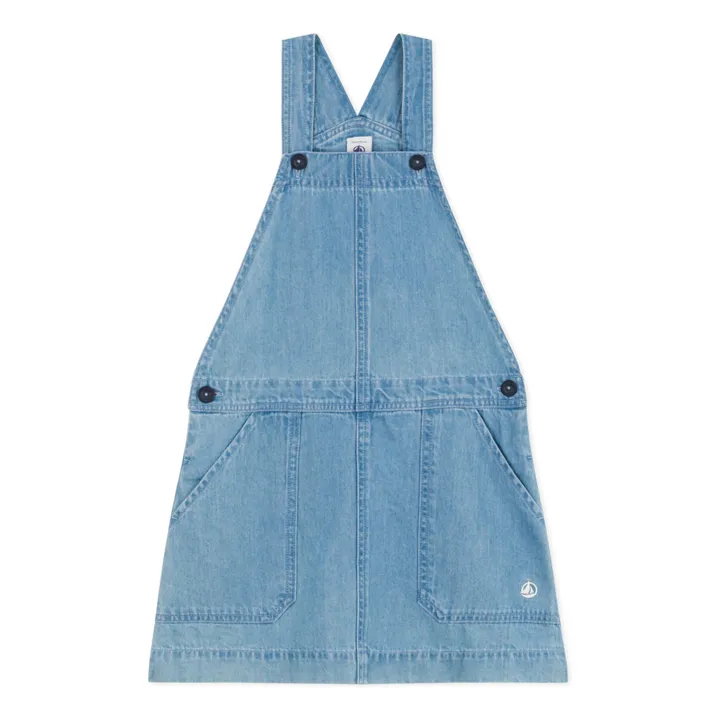 Petit Bateau Robe Salopette Meduse Denim | Bleu jean