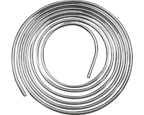 Koperen buis Ø 10 mm (ring ca. 5 m) verchroomd