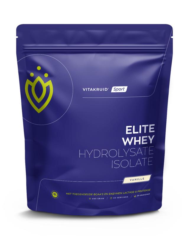 Vitakruid Elite Whey Protein 50% Hydrolysate 50% Isolate – Vanille (990 gr)