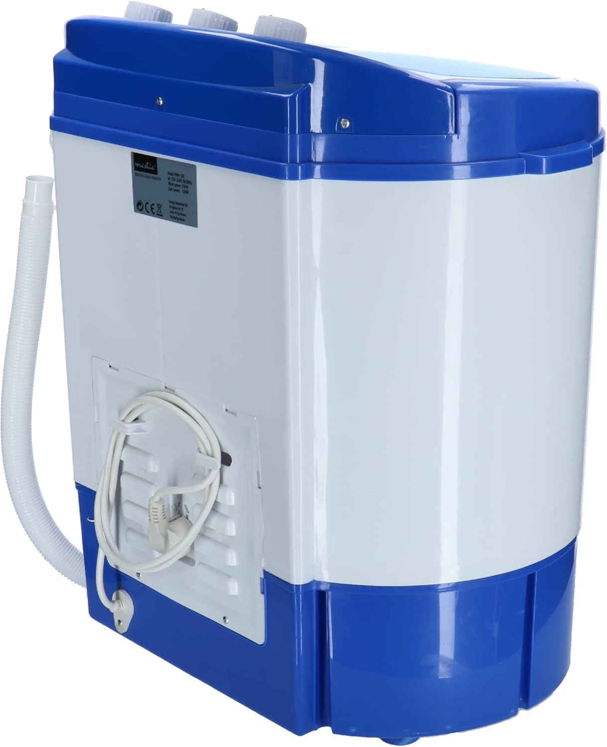 Mestic MW-120 Waschmaschine Waschtrommel Wasch-Zentrifuge 3,5kg 250 Watt Camping Wohnmobil Wohnwagen