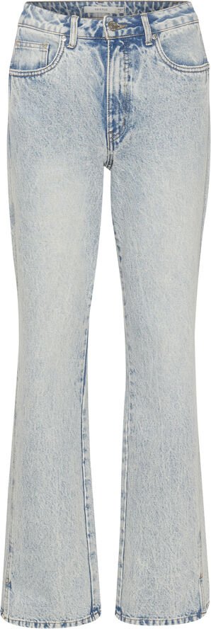 Gestuz AcidaGZ HW straight jeans Light blue acid wash