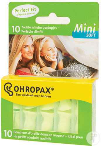 Ohropax Bouchons D'Oreille Doux En Mousse Soft Mini 10 Pièces