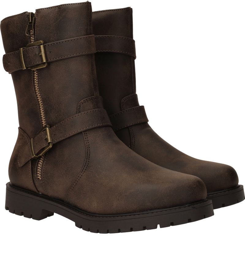 DSTRCT Bikerboots Bruin Dames