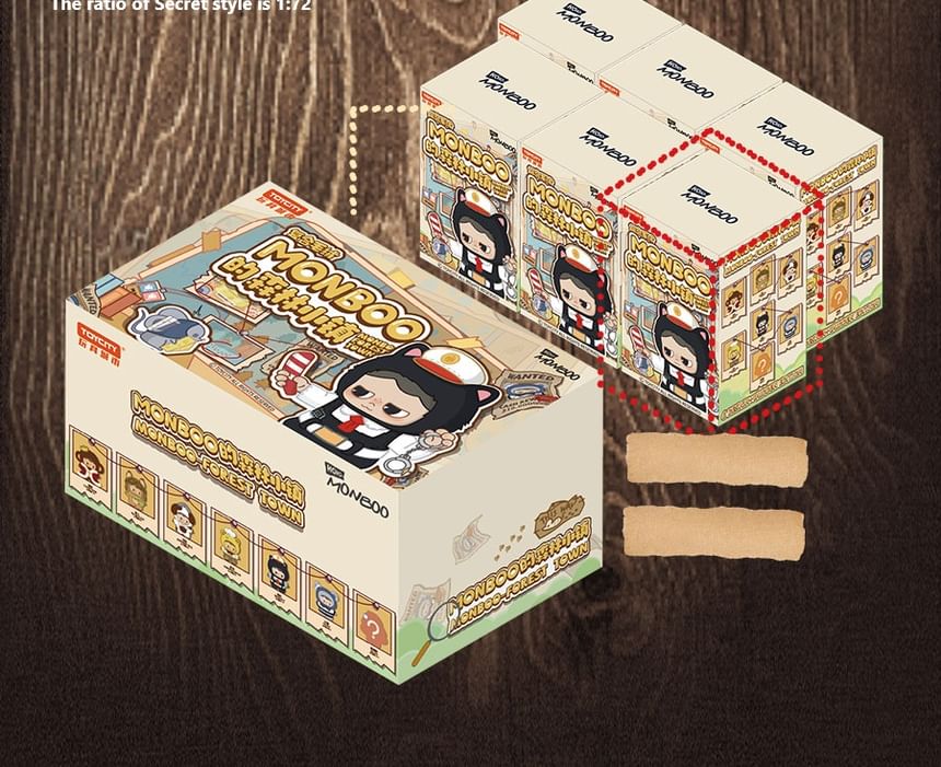 TOYCITY - MONBOO Characters - Forest Town Series Pluchen Pop (7 Types) (Blind Box)