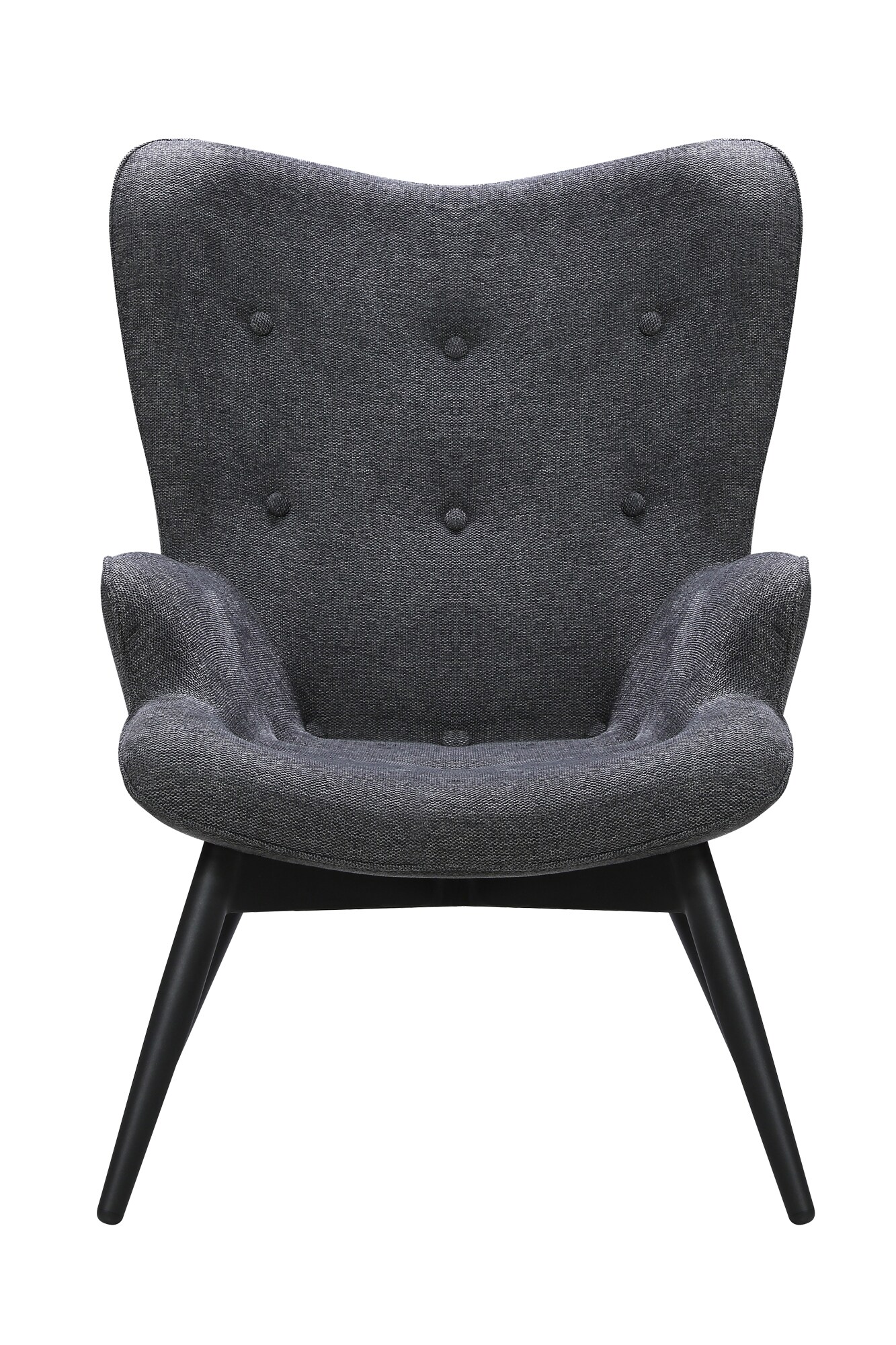 Sessel Dunkelgrau Strukturstoff Relaxsessel Polstersessel Loungesessel