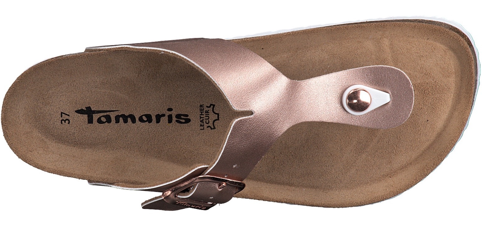 Tamaris Zehentrenner »CORRA«  , Sommerschuh, Schlappen mit angenehmen Zehensteg