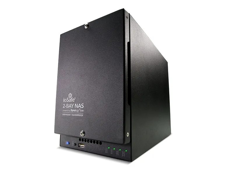 ioSafe 218 - NAS-server - 2 bays - RAID 1 - RAM 2 GB - Gigabit Ethernet - iSCSI support