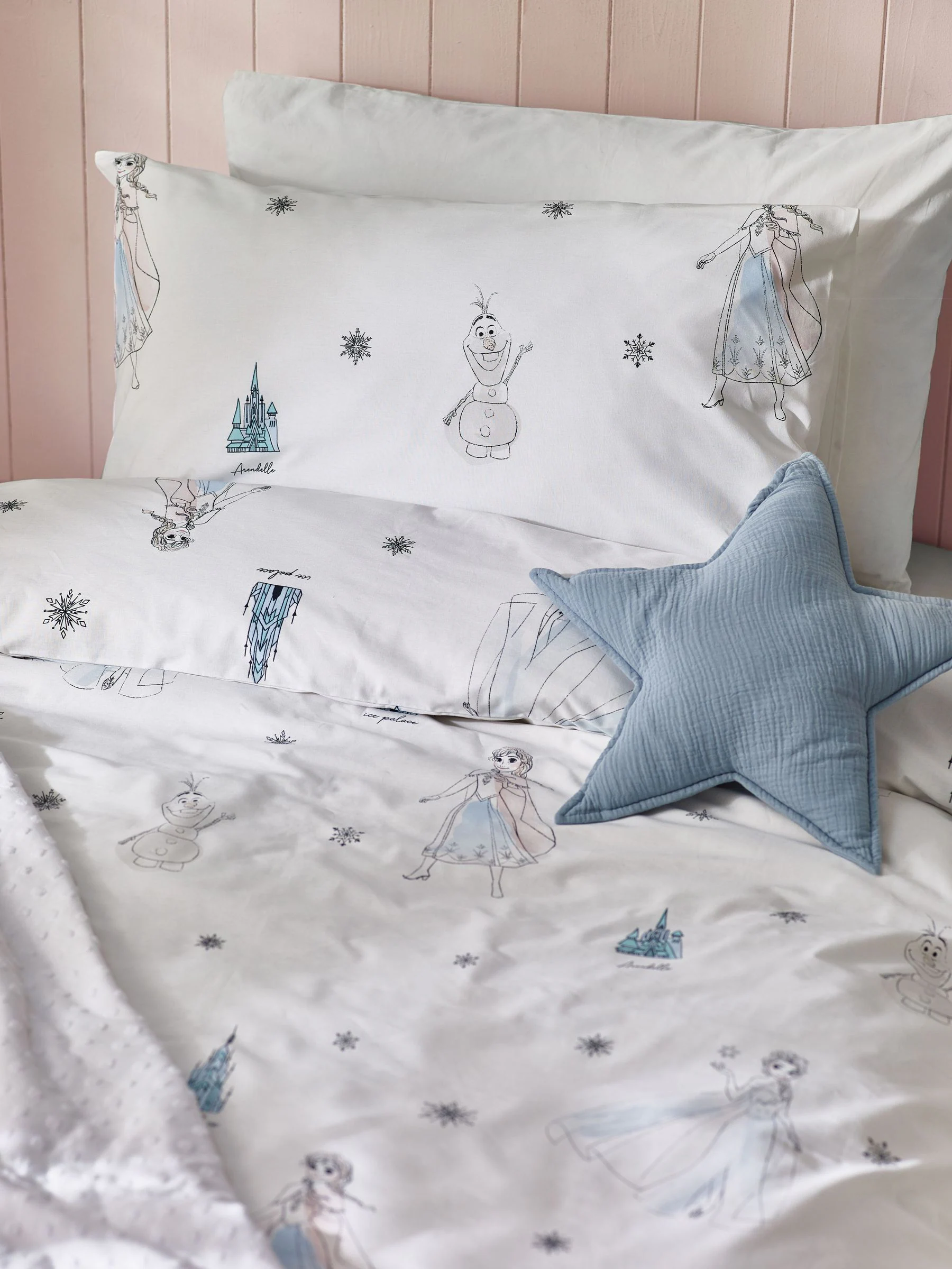 Disney Frozen dekbedovertrek- en kussensloopset van 100% katoen