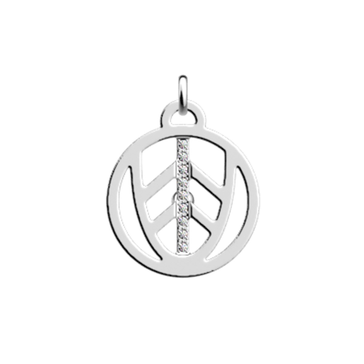 Pendentif Les Georgettes Faucon argenté 16 mmCollection Les Précieuses