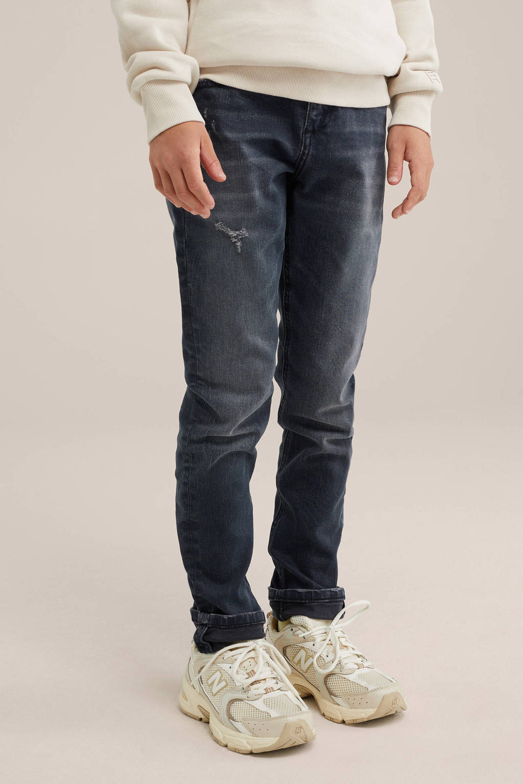 WE Fashion slim fit jeans grey blue denim