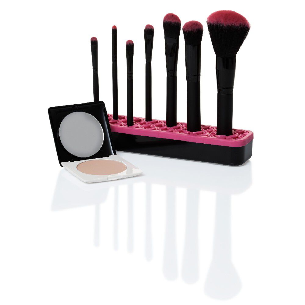 Porte Pinceau rose et noir