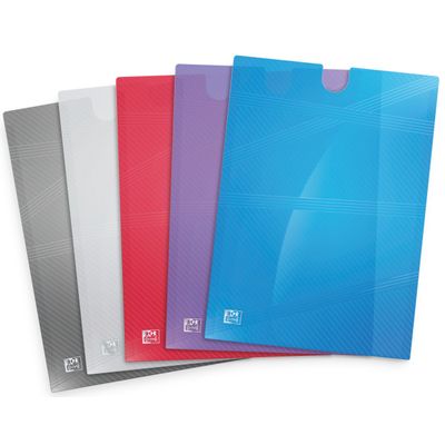 Oxford Hawai - 5 chemises étui Easy Go - A4 - Polyprolylène - Capacité de 40 feuilles - Assorti